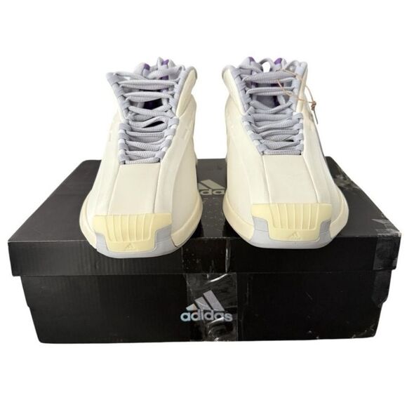 Adidas Crazy 1 Cream White Purple Basketball Shoes Men\'s 7.5 NWT IG3735 Kobe main image 6